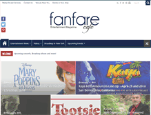 Tablet Screenshot of fanfarecafe.com